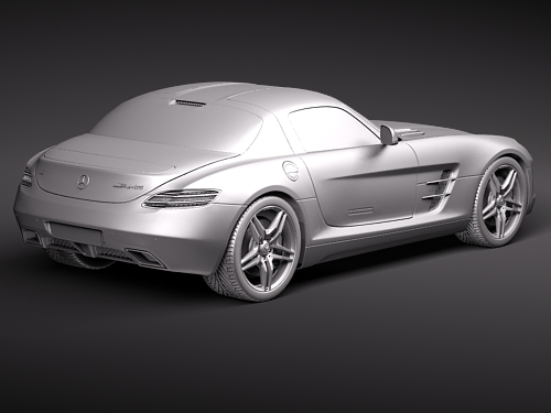 Mercedes-Benz SLS 2011 3D Model 3D model_8