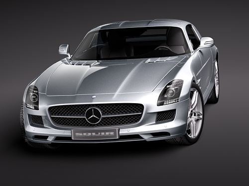 Mercedes-Benz SLS 2011 3D Model 3D model_1