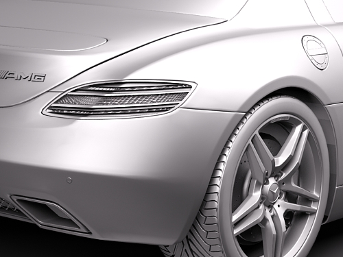 Mercedes-Benz SLS 2011 3D Model 3D model_9
