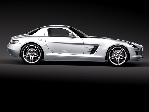 Mercedes-Benz SLS 2011 3D Model 3D model_6