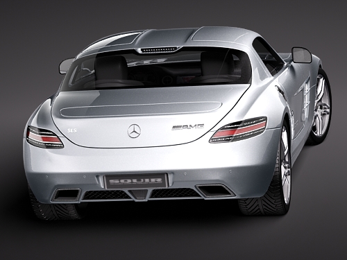 Mercedes-Benz SLS 2011 3D Model 3D model_4