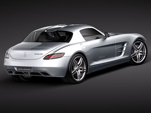 Mercedes-Benz SLS 2011 3D Model 3D model_3