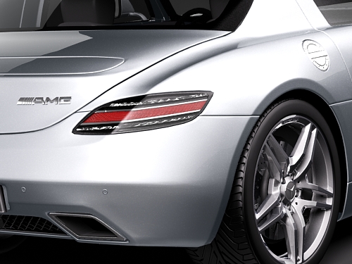 Mercedes-Benz SLS 2011 3D Model 3D model_5