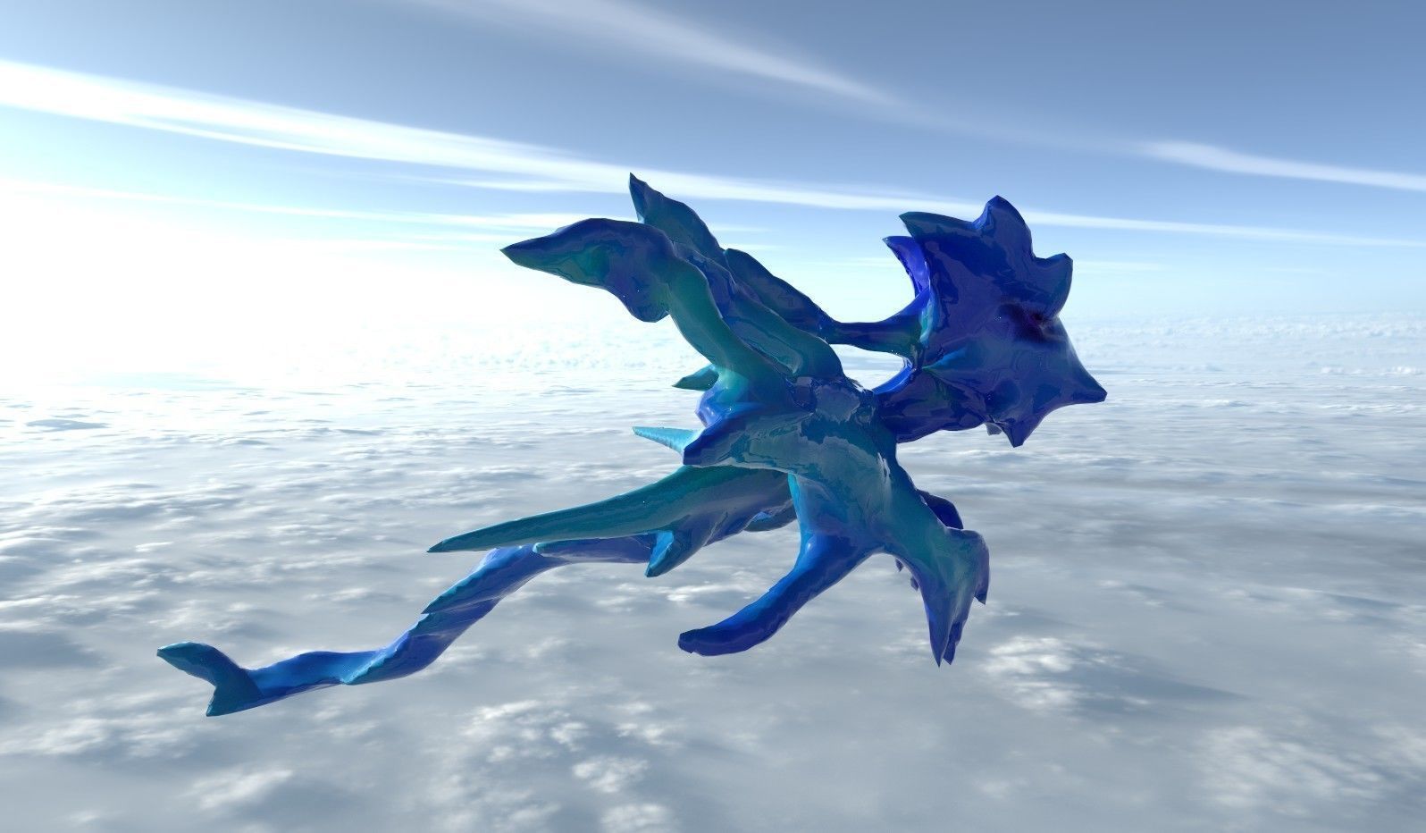 Dragonly - Fantasy Dragon Free low-poly 3D model_9