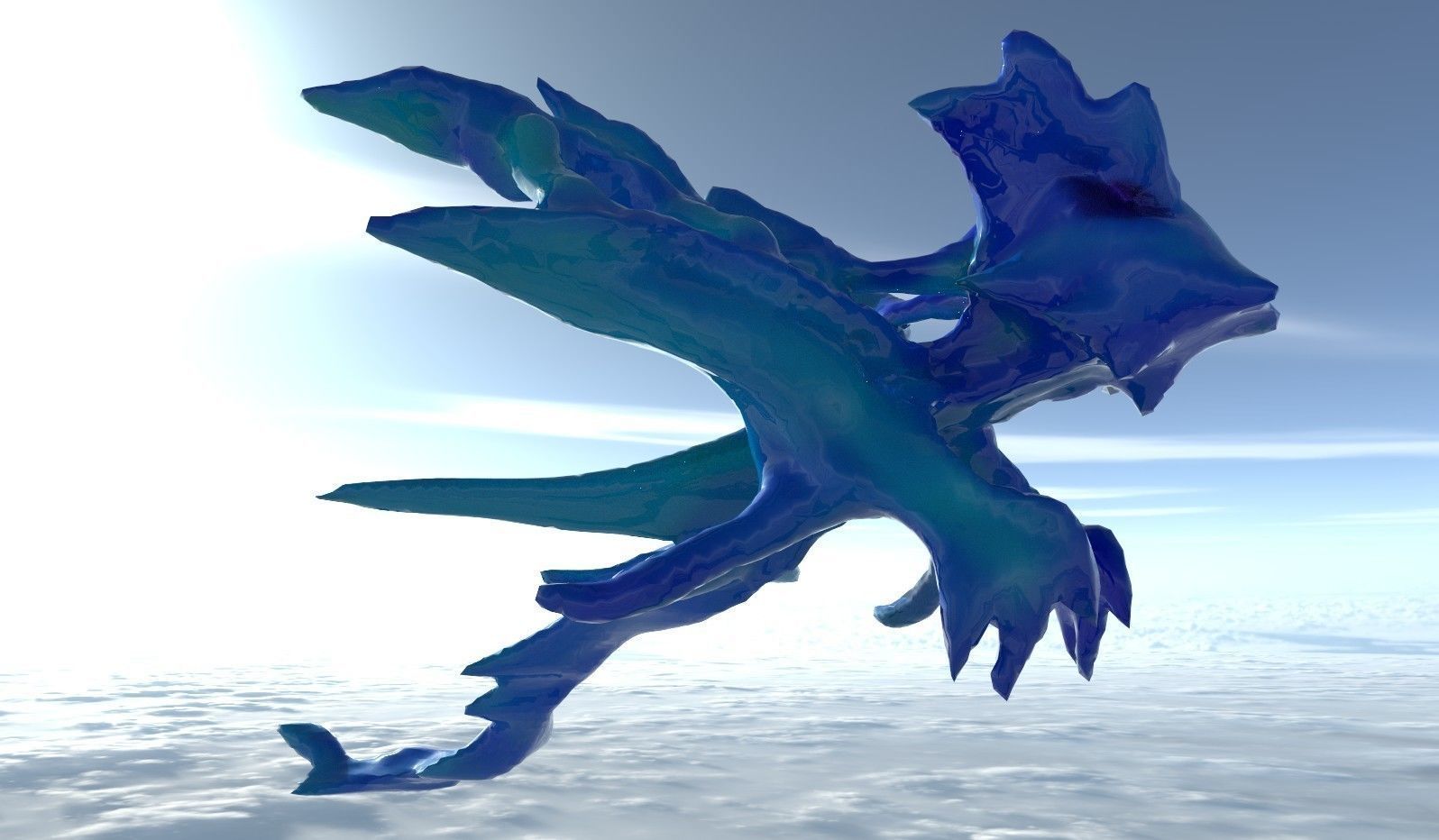 Dragonly - Fantasy Dragon Free low-poly 3D model_8