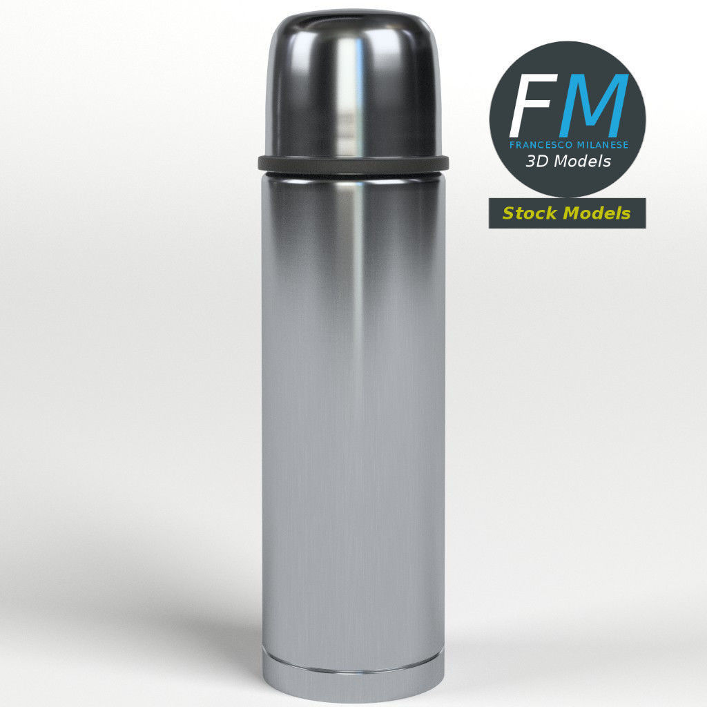 Vacuum flask 3D model_4