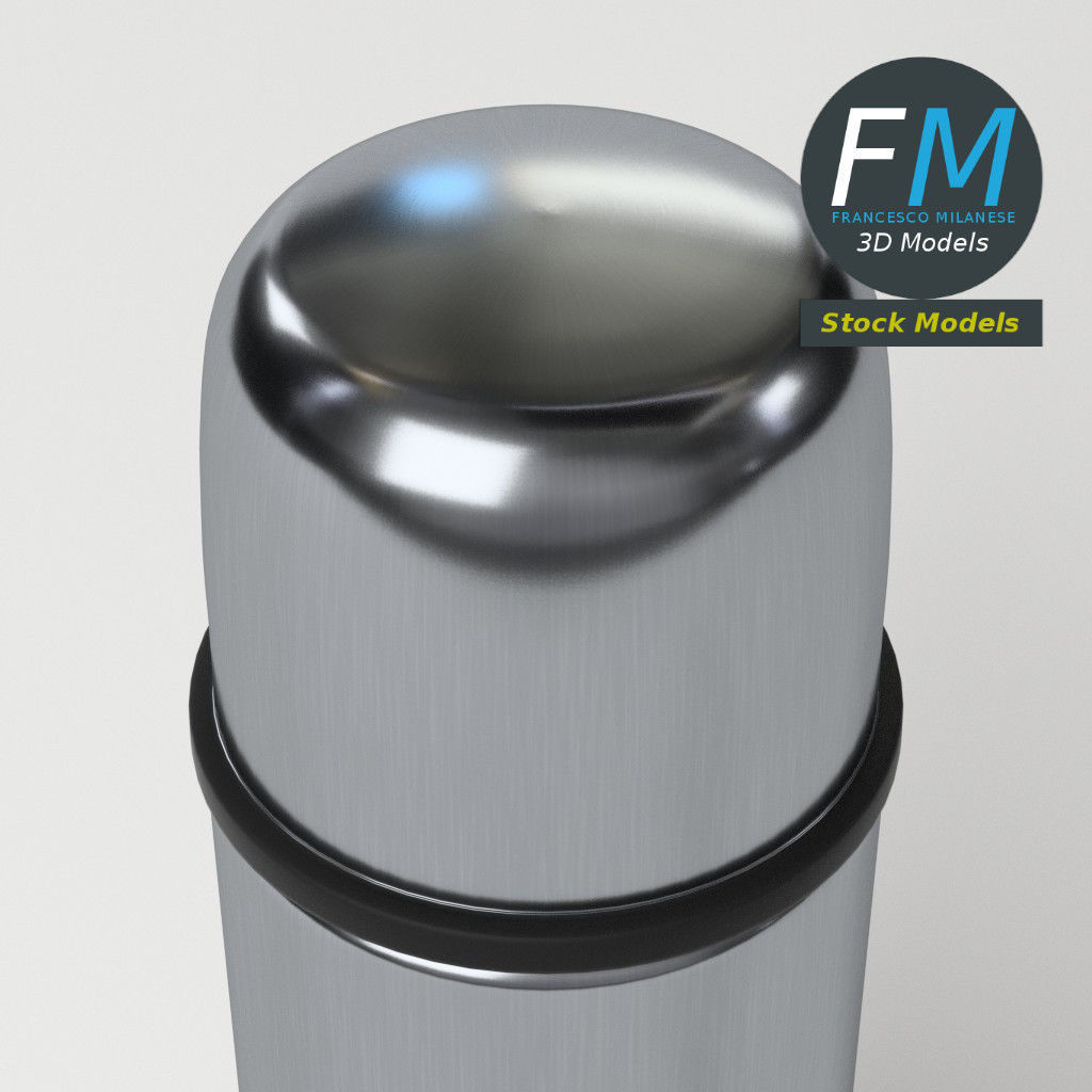Vacuum flask 3D model_5