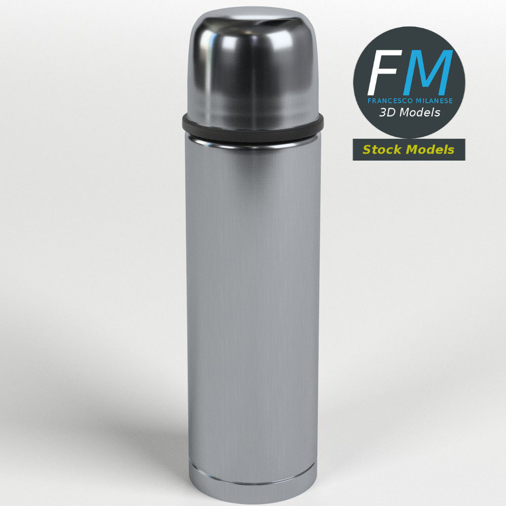 Vacuum flask 3D model_3