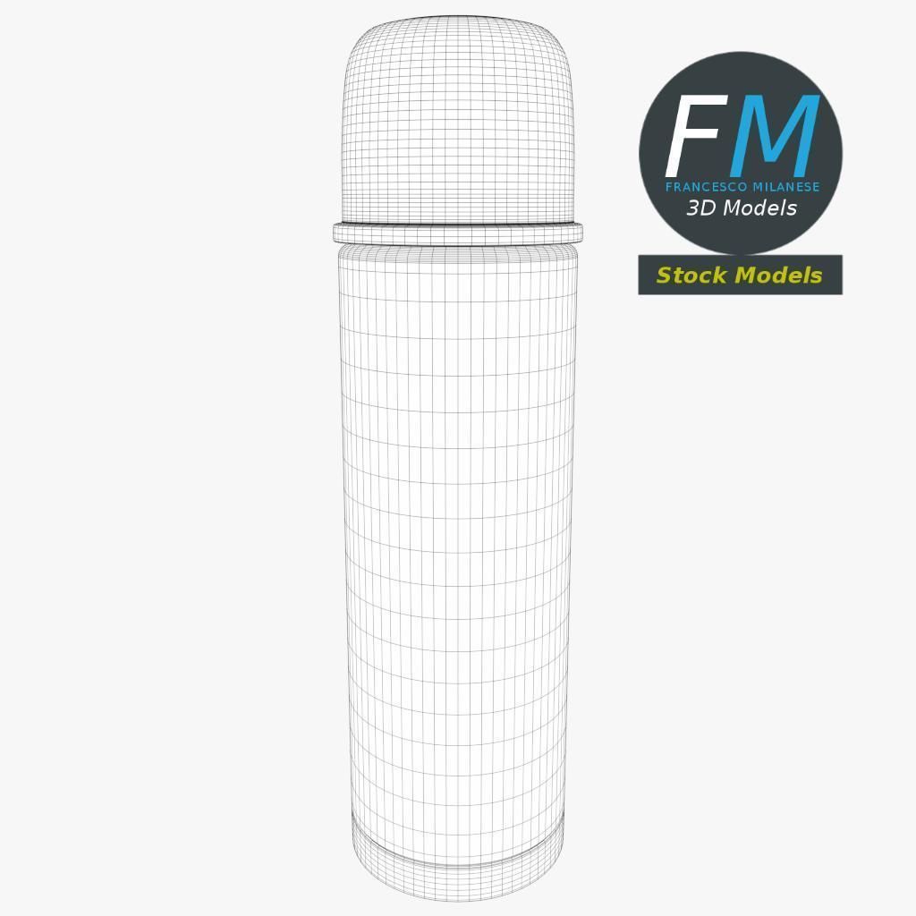 Vacuum flask 3D model_7