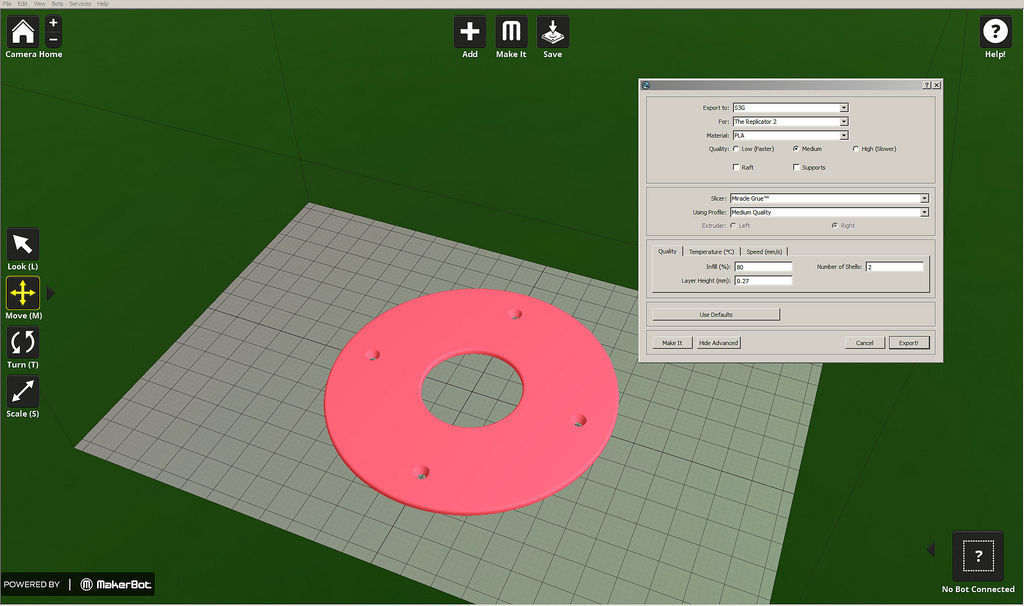 Bird house hole cover Free 3D print model_2