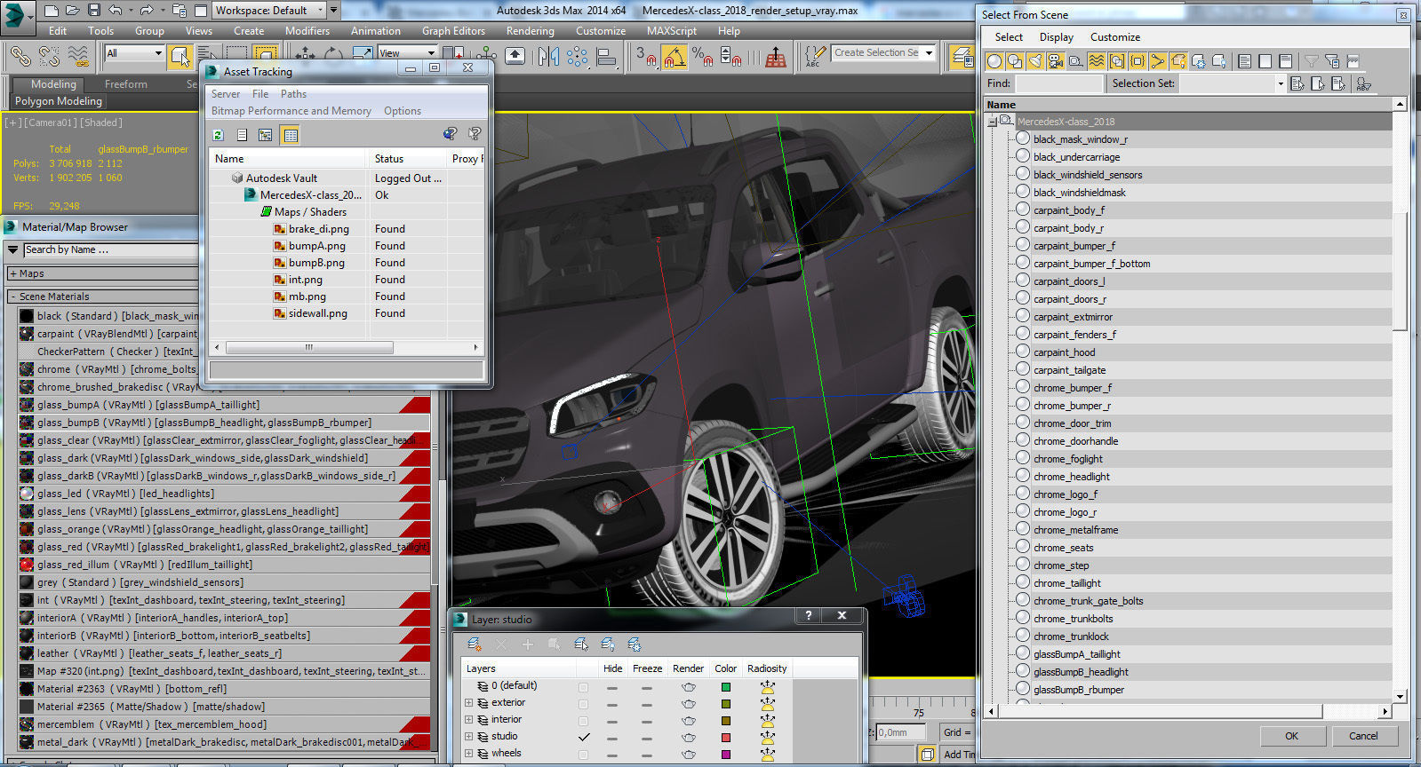Mercedes-Benz X-class 3D model_23