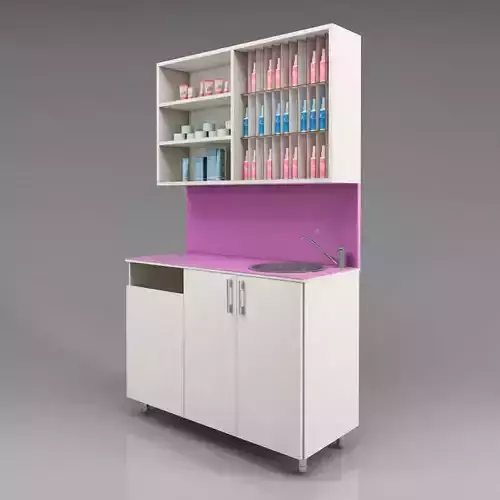Hair salon furniture with sink