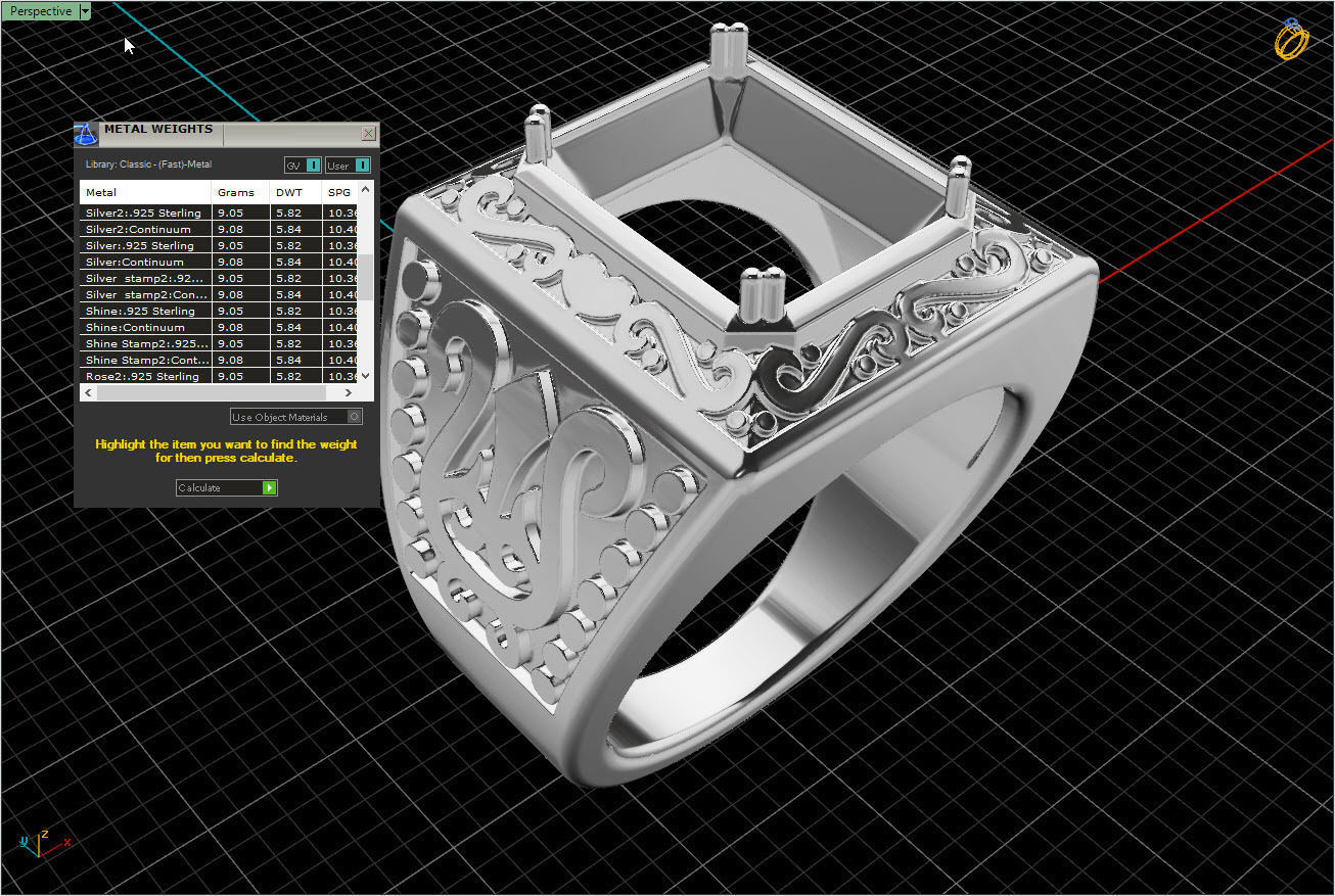 kengkod62 gold ring with princess cut diamond 3D print model_10