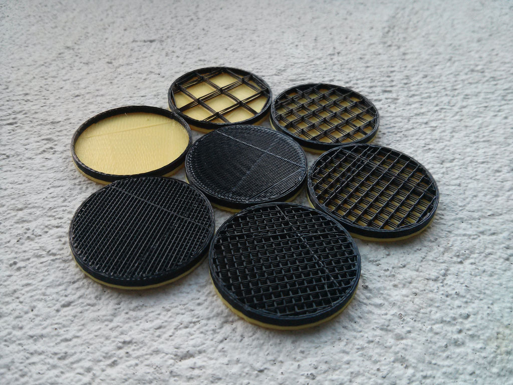 3D print infill percentage disks MakerWare profiles Free 3D print model_3