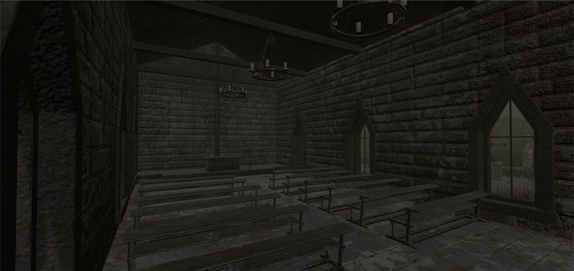 Medivel Cemetery - Full Pack Low-poly 3D model_21