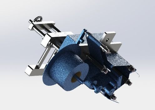 Assembly line of labeling machine 3D model_4