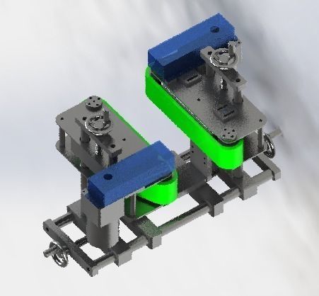 Assembly line of labeling machine 3D model_9