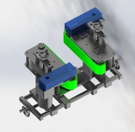 Assembly line of labeling machine 3D model_11