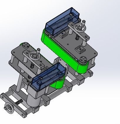 Assembly line of labeling machine 3D model_2
