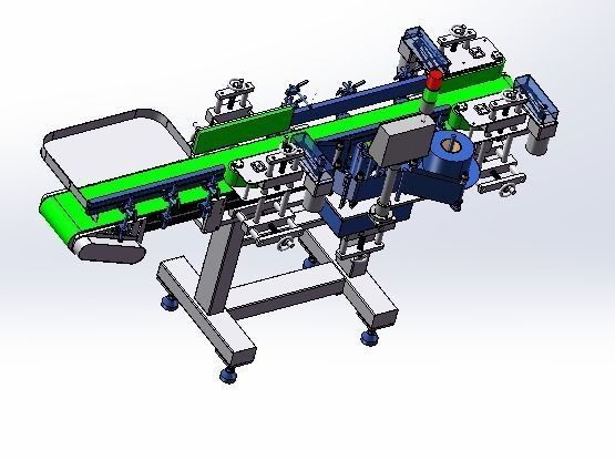 Assembly line of labeling machine 3D model_3
