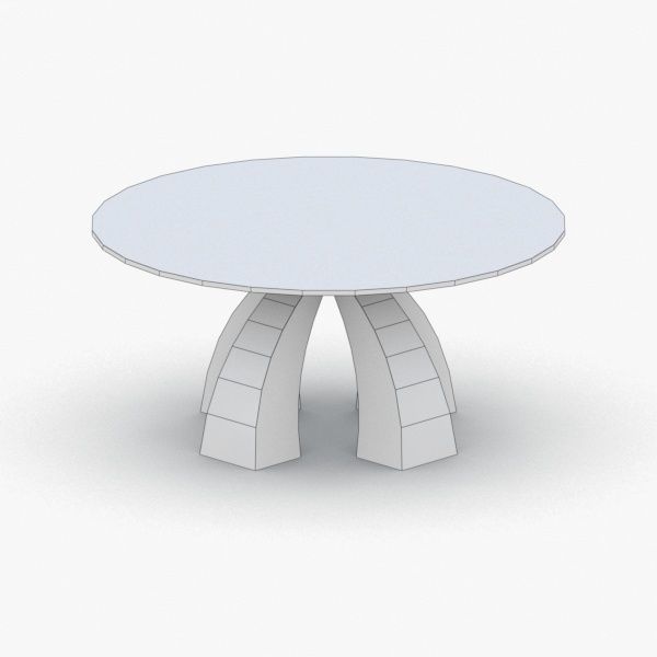 0566 - Table Low-poly 3D model_2