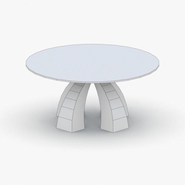 0566 - Table Low-poly 3D model_3