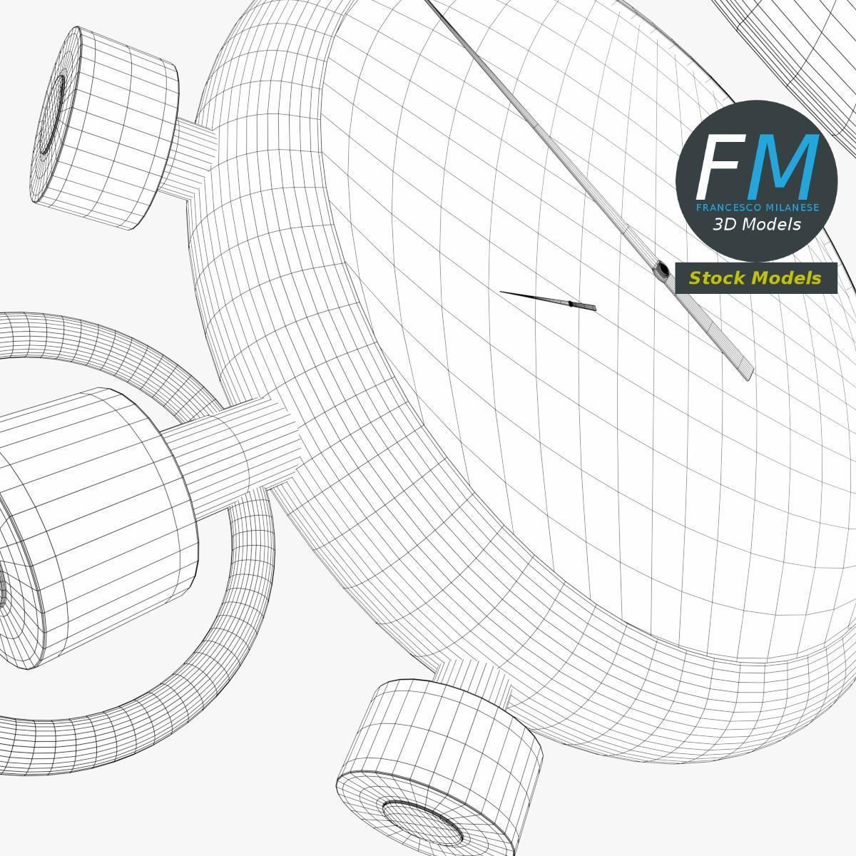 Stopwatch 3D model_8