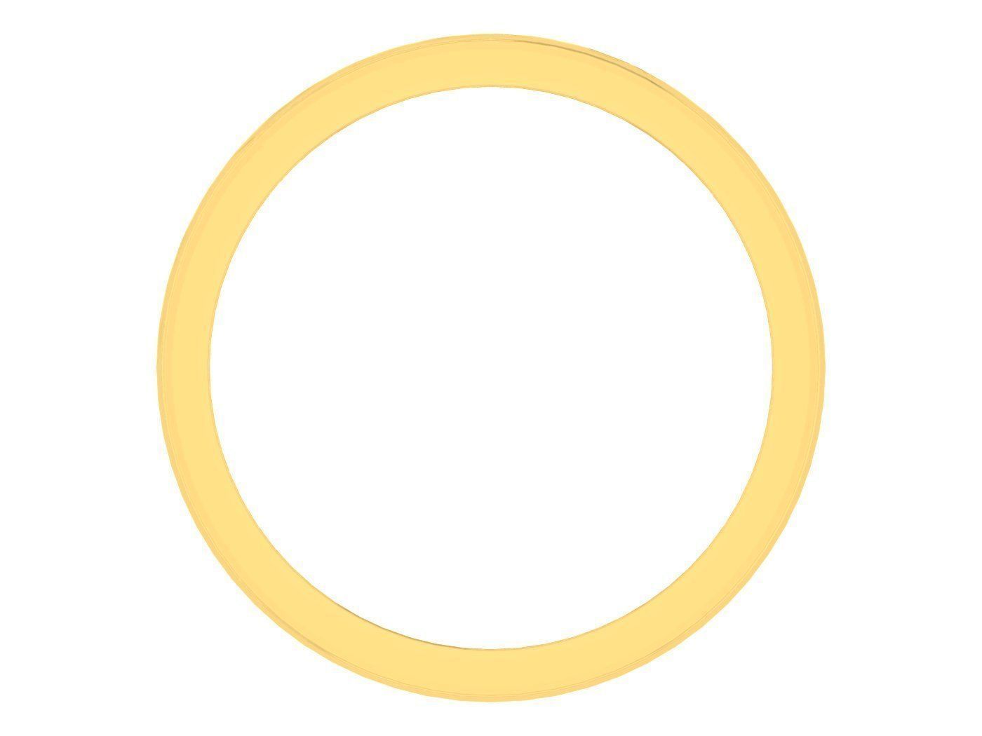 Golden ring with diamonds 3D print model 72 3D print model_3