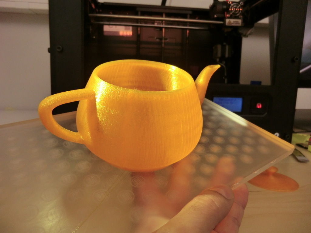 FFF 3D-printable Utah Teapot with separate lid Free 3D print model_7