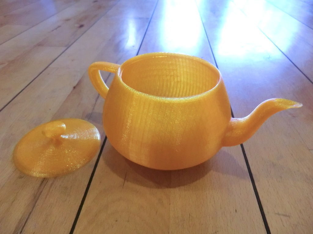 FFF 3D-printable Utah Teapot with separate lid Free 3D print model_5