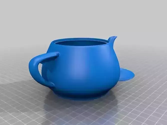 FFF 3D-printable Utah Teapot with separate lid