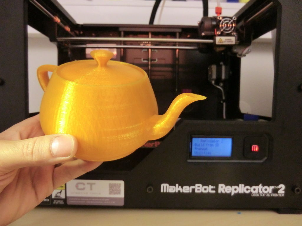 FFF 3D-printable Utah Teapot with separate lid Free 3D print model_1