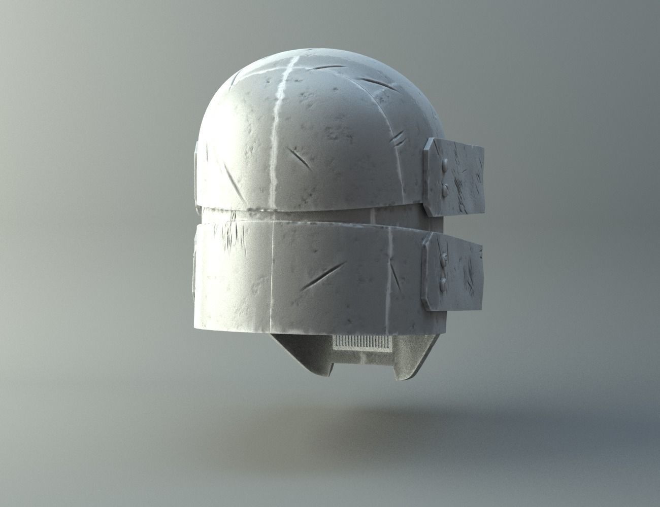 Damaged Sniper helmet - Knights of Ren - Star Wars universe 3D print model_1