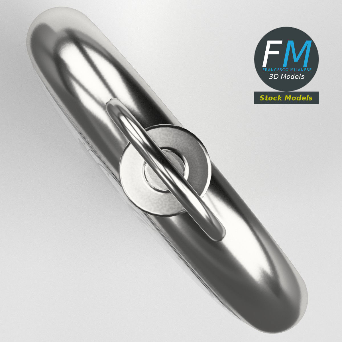 Pocketwatch 2 silver pocket watch 3D model_6