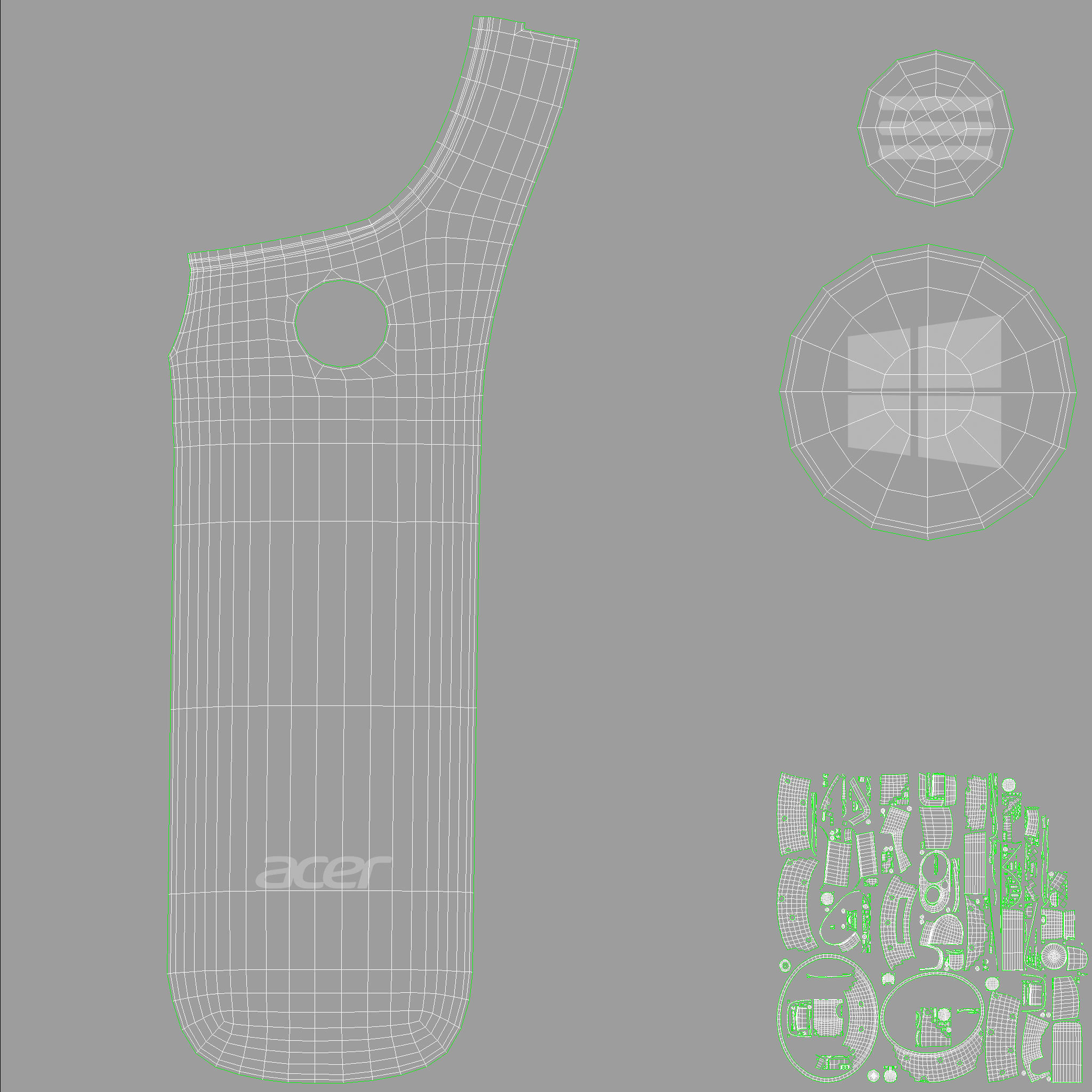 Acer Windows Mixed Controllers 3D model_24