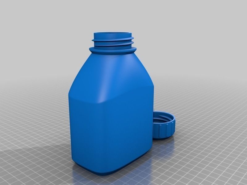3D printable bottle and screw cap free 3D model 3D printable | CGTrader