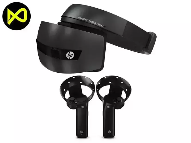 HP Windows Mixed Virtual Reality Set 3D model