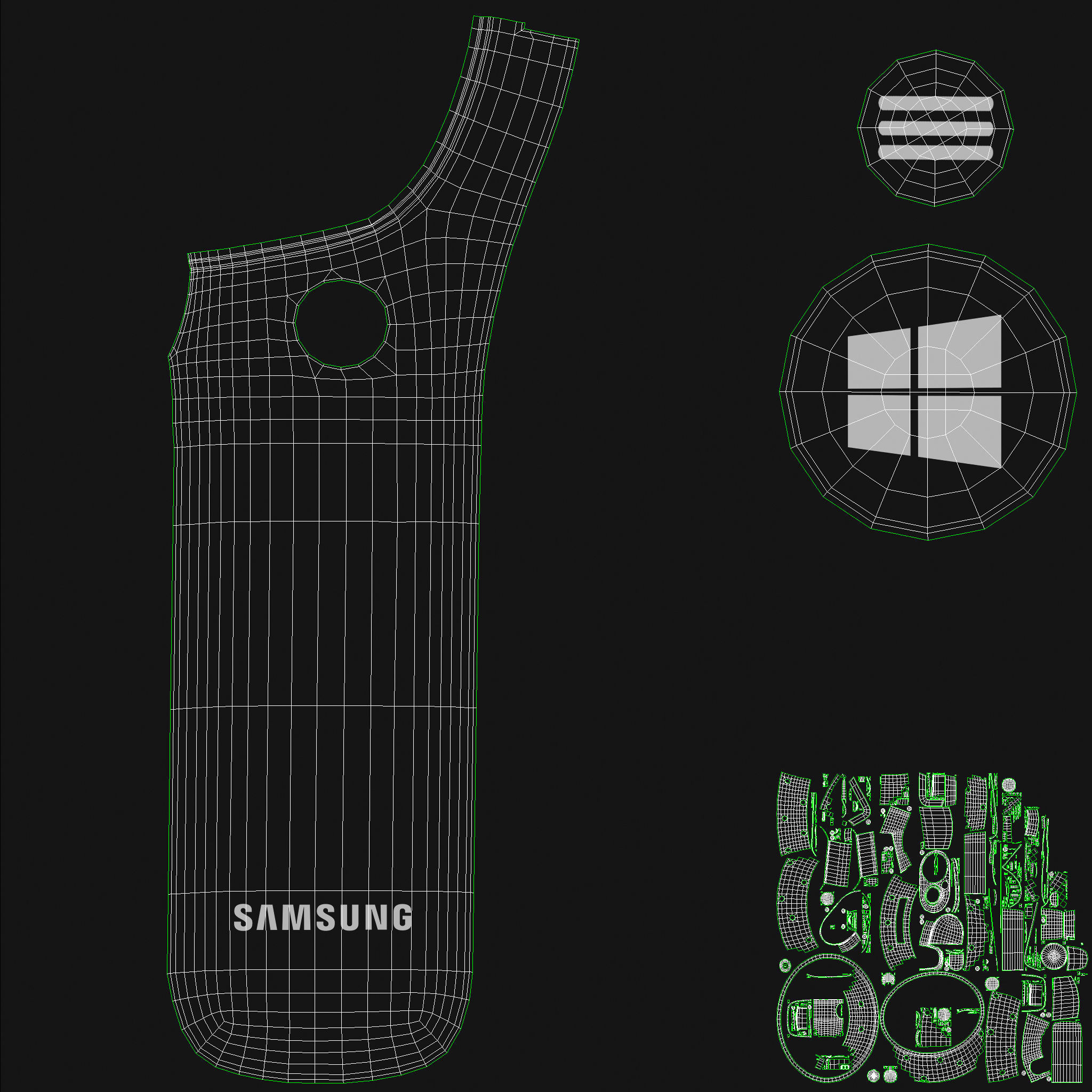 Samsung Winsows Mixed Virtual Reality Set 3D model_50