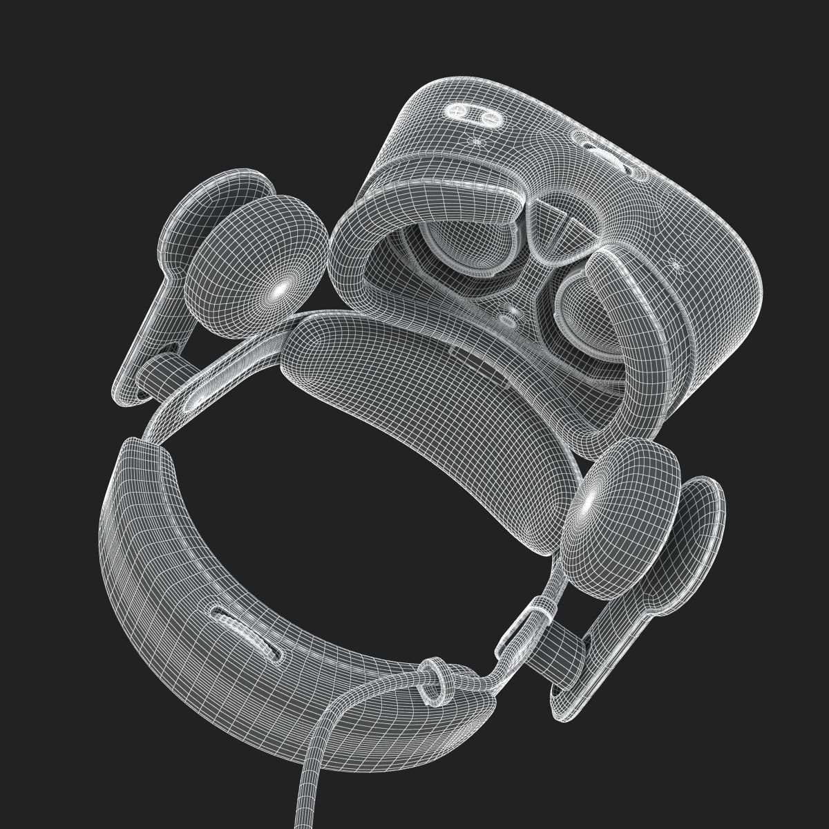 Samsung Winsows Mixed Virtual Reality Set 3D model_22