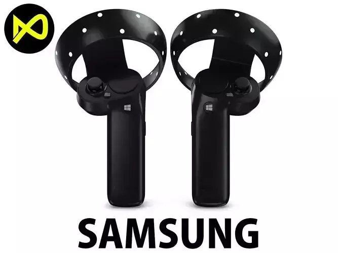 Samsung HMD Odyssey Controllers 3D model