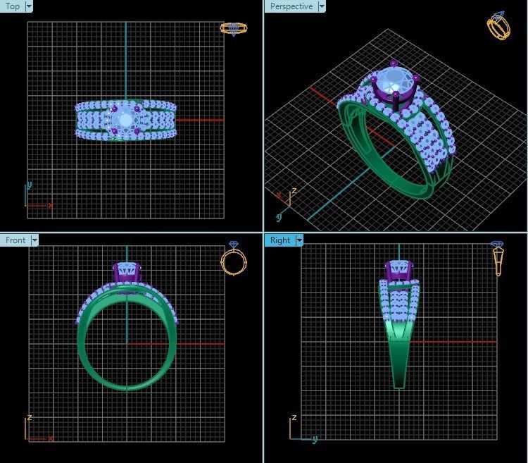 Ring T00481 3D print model_2