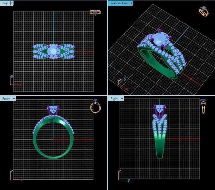 Ring T00483 3D print model_2