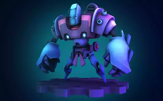Multi head mecha 3D print model