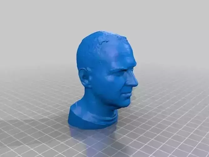 Cory Doctorow s decimated head for 3D printing