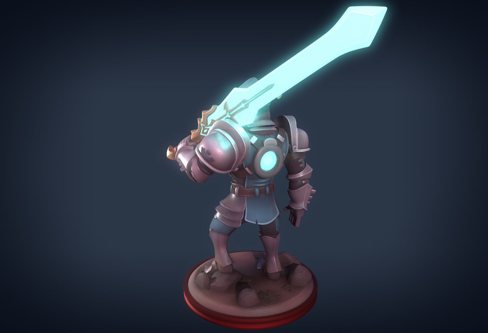 Energy knight 3D print model_4