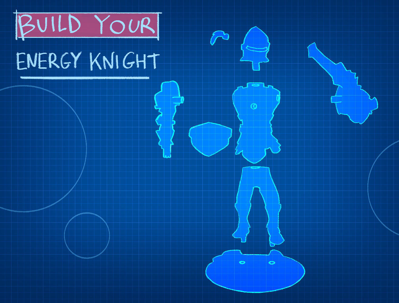 Energy knight 3D print model_1