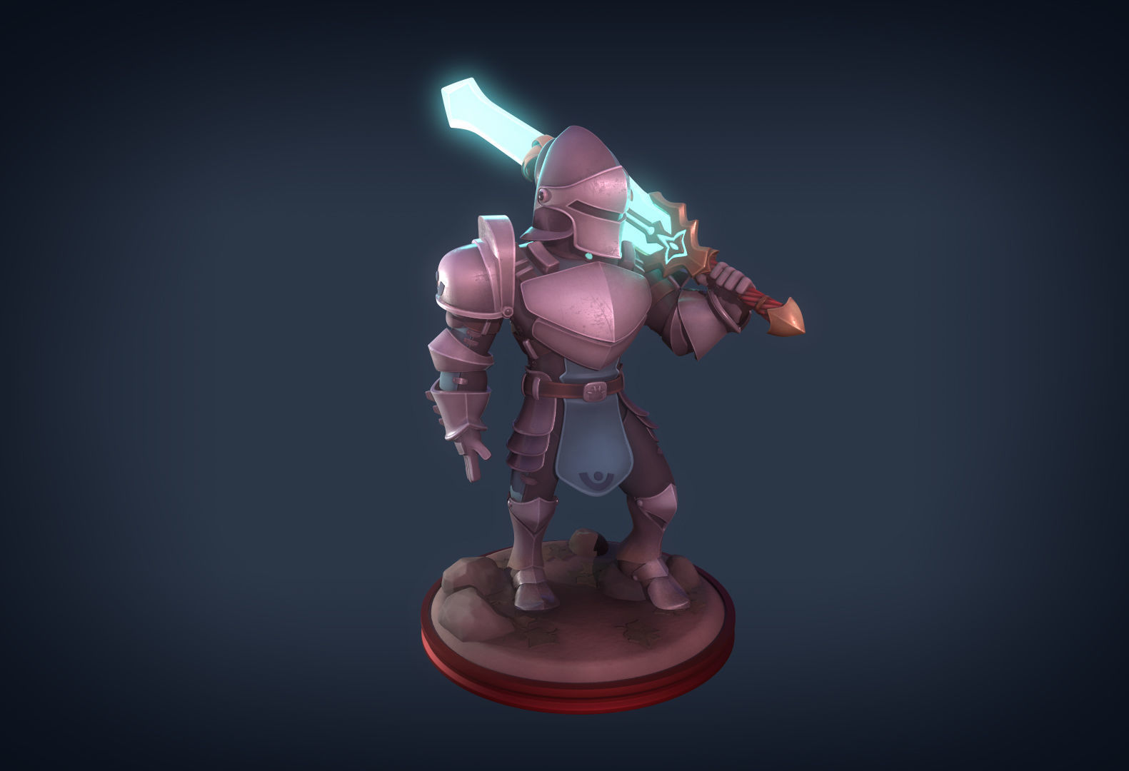Energy knight 3D print model_3