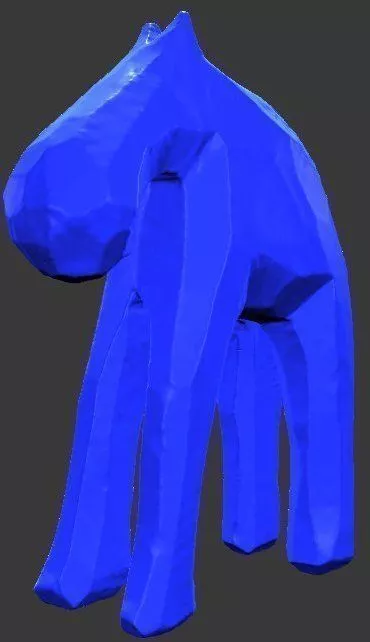 Blue Cow-horse figure Free 3D print model