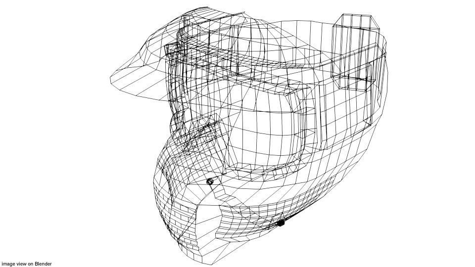 Paintball Facemask - Type 4 3D model_3