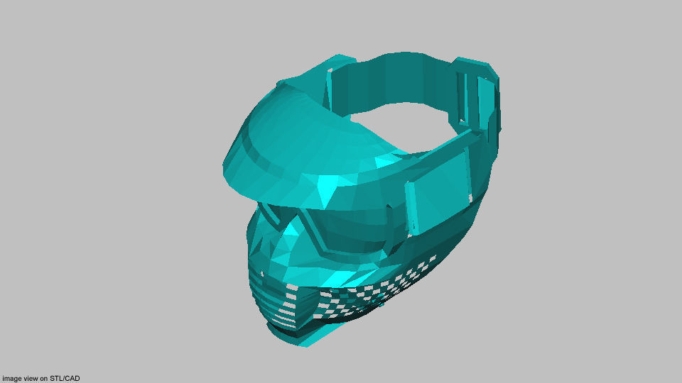 Paintball Facemask - Type 4 3D model_5